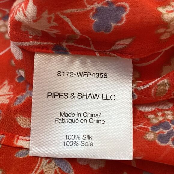 🔅🆕🔅🌸 Authentic Veronica Beard Flynn Bow Cold Shoulder Blouse 100% Silk 🌸✨ - Picture 8 of 13